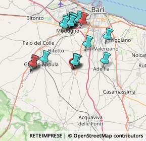 Mappa Via Professore G. Scalera, 70028 Sannicandro di Bari BA, Italia (7.6365)