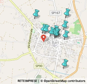 Mappa Via Professore G. Scalera, 70028 Sannicandro di Bari BA, Italia (0.41667)