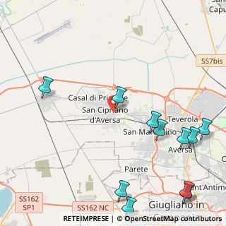 Mappa Via Giacomo Leopardi, 81036 San Cipriano d'Aversa CE, Italia (6.32818)