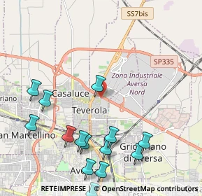 Mappa 81030 Teverola CE, Italia (2.75714)