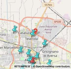 Mappa 81030 Teverola CE, Italia (3.09833)