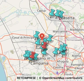 Mappa 81030 Teverola CE, Italia (7.333)