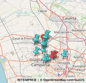 Mappa 81030 Teverola CE, Italia (5.34615)