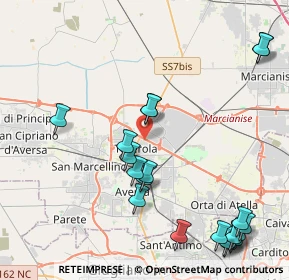 Mappa 81030 Teverola CE, Italia (5.551)