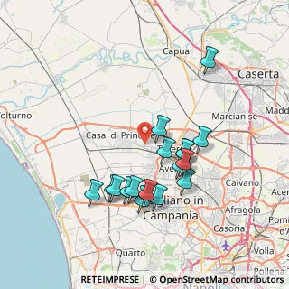 Mappa Via Giuseppe Mazzini, 81030 Villa di Briano CE, Italia (7.36235)