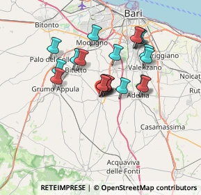 Mappa Via Corte, 70028 Sannicandro di Bari BA, Italia (5.8125)