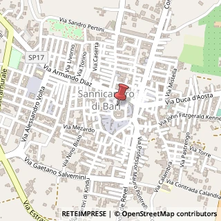 Mappa VC. Carmine, 13, 70028 Sannicandro di Bari, Bari (Puglia)