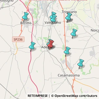 Mappa Via Piscina di Filippo, 70010 Adelfia BA, Italia (4.29455)