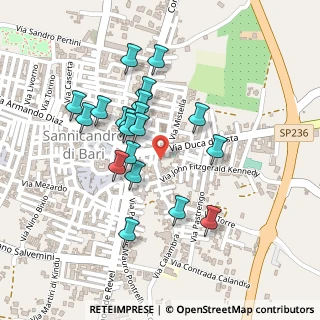 Mappa Via Piave, 70028 Sannicandro di Bari BA, Italia (0.2175)