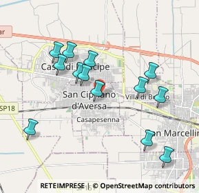 Mappa Via Nicolò Tommaseo, 81036 San Cipriano d'Aversa CE, Italia (2.03846)