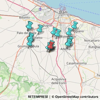 Mappa Via Martiri Oscuri, 70028 Sannicandro di Bari BA, Italia (5.651)
