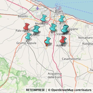 Mappa Via Martiri Oscuri, 70028 Sannicandro di Bari BA, Italia (7.115)