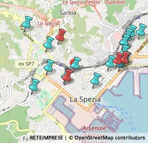 Mappa Via Tito Speri, 19121 La Spezia SP, Italia (1.111)