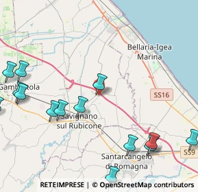 Mappa Via Giosuè Carducci, 47030 San Mauro Pascoli FC, Italia (5.76929)