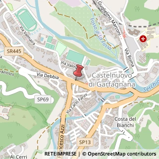 Mappa Via delle Fontane, 14, 55032 Castelnuovo di Garfagnana, Lucca (Toscana)