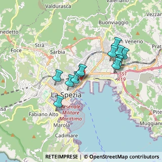 Mappa Via XXIV Maggio, 19100 La Spezia SP, Italia (1.49167)