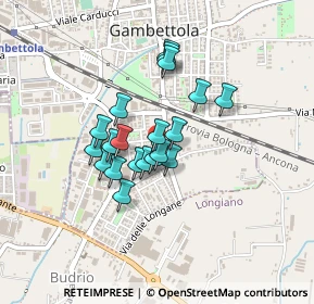 Mappa Via Carso, 47035 Gambettola FC, Italia (0.309)