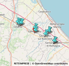 Mappa Via Carso, 47035 Gambettola FC, Italia (6.69917)