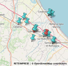 Mappa Via Carso, 47035 Gambettola FC, Italia (6.75929)
