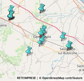 Mappa Via Carso, 47035 Gambettola FC, Italia (4.55824)