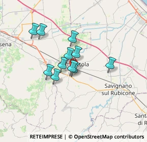 Mappa Via Carso, 47035 Gambettola FC, Italia (2.52364)