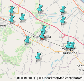 Mappa Via Carso, 47035 Gambettola FC, Italia (4.57333)