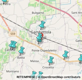 Mappa Via Carso, 47035 Gambettola FC, Italia (2.76167)