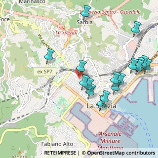 Mappa Via Napoli, 19122 La Spezia SP, Italia (1.1417647058824)