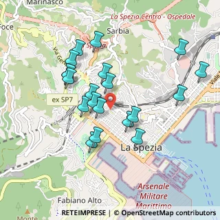 Mappa Via Napoli, 19122 La Spezia SP, Italia (0.8915)