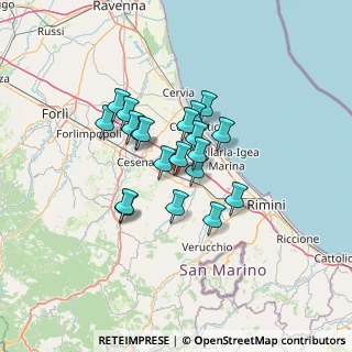 Mappa Via Roncolo, 47035 Gambettola FC, Italia (9.764)