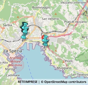 Mappa Via della Concia, 19126 La Spezia SP, Italia (1.84846)