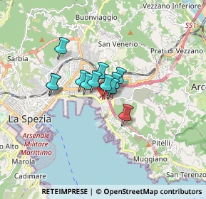 Mappa Via della Concia, 19126 La Spezia SP, Italia (0.98417)