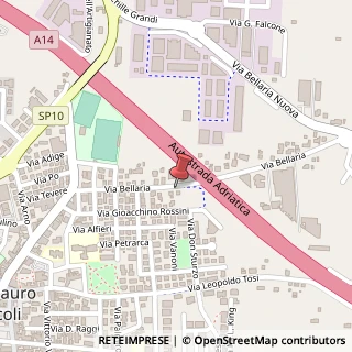 Mappa Via Bellaria, 33, 47030 San Mauro Pascoli, Forlì-Cesena (Emilia Romagna)