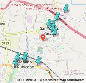 Mappa Via Pablo Neruda, 47030 San Mauro Pascoli FC, Italia (1.11182)