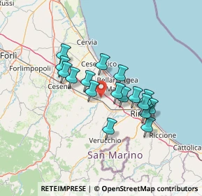 Mappa Via 9 Maggio, 47039 Savignano sul Rubicone FC, Italia (11.15353)