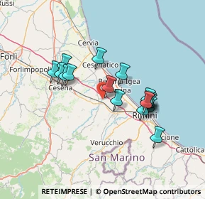 Mappa Via 9 Maggio, 47039 Savignano sul Rubicone FC, Italia (12.43824)