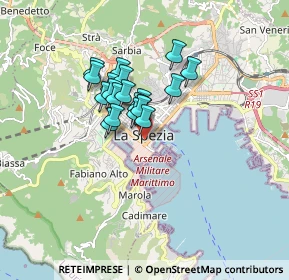 Mappa Via Alessandro Malaspina, 19121 La Spezia SP, Italia (1.156)