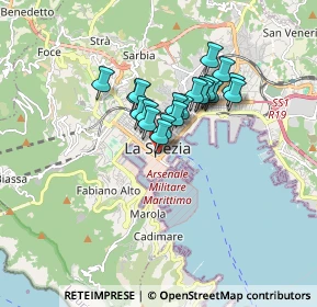 Mappa Via Alessandro Malaspina, 19121 La Spezia SP, Italia (1.2125)