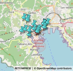 Mappa Via Alessandro Malaspina, 19121 La Spezia SP, Italia (1.0255)
