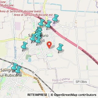 Mappa Via Rio Salto Secondo Tratto, 47030 San Mauro Pascoli FC, Italia (0.96286)