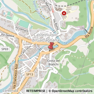 Mappa Via baccanelle 1, 55032 Castelnuovo di Garfagnana, Lucca (Toscana)