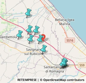 Mappa 47030 San Mauro Pascoli FC, Italia (4.12273)