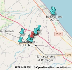 Mappa 47030 San Mauro Pascoli FC, Italia (2.67643)