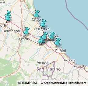 Mappa 47030 San Mauro Pascoli FC, Italia (16.81667)