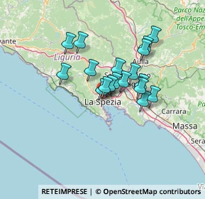 Mappa Via XXVII Marzo, 19121 La Spezia SP, Italia (10.38556)