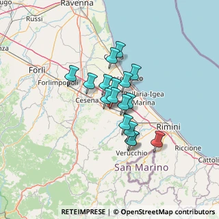 Mappa Via della Pace, 47035 Gambettola FC, Italia (9.33059)