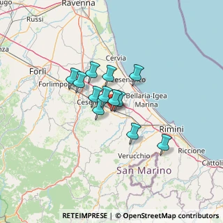 Mappa Via della Pace, 47035 Gambettola FC, Italia (8.86167)