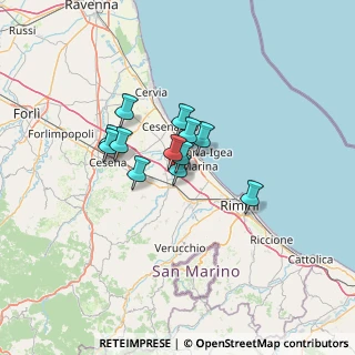 Mappa Via Tevere, 47030 San Mauro Pascoli FC, Italia (8.755)