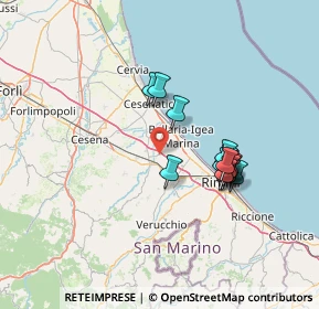 Mappa Via Tevere, 47030 San Mauro Pascoli FC, Italia (12.282)