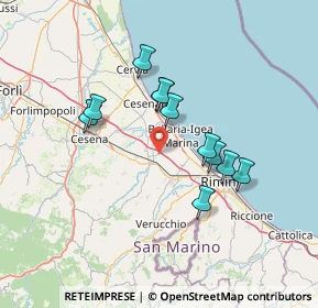 Mappa Via Tevere, 47030 San Mauro Pascoli FC, Italia (12.18545)